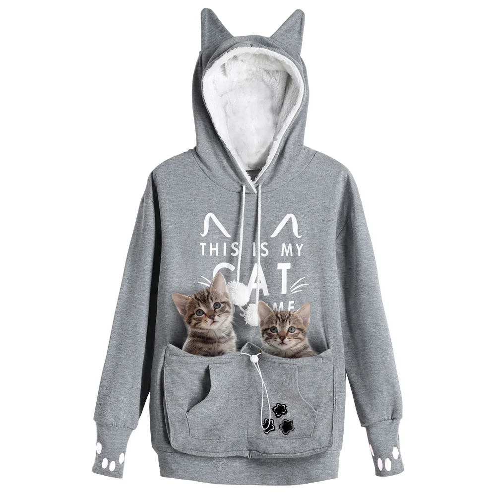 Wipalo New Arrival Hoodie Kangaroo Pet Paw Emboridery Pullovers Cuddle Pouch Sweatshirt Pocket Animal Ear Hooded
Wipalo New Arrival Hoodie Kangaroo Pet Paw Emboridery Pullovers Cuddle Pouch Sweatshirt Pocket Animal Ear Hooded