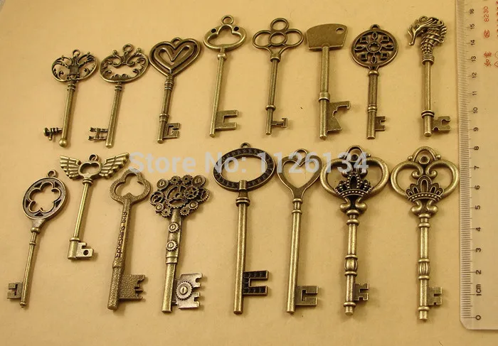 Free shipping Mixed Antique Bronze Key Charms Pendants ( 100 gram =12 piece)DIY Jewelry making
Free shipping Mixed Antique Bronze Key Charms Pendants ( 100 gram =12 piece)DIY Jewelry making