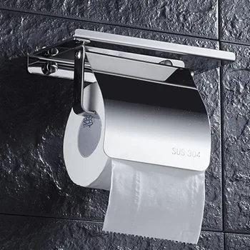 Stainless Steel Anti-rust Tissue Holder Wall Mounted Hanging Rack Roll Paper Towel Holder Bathroom Toilet Home Supplies
Stainless Steel Anti-rust Tissue Holder Wall Mounted Hanging Rack Roll Paper Towel Holder Bathroom Toilet Home Supplies