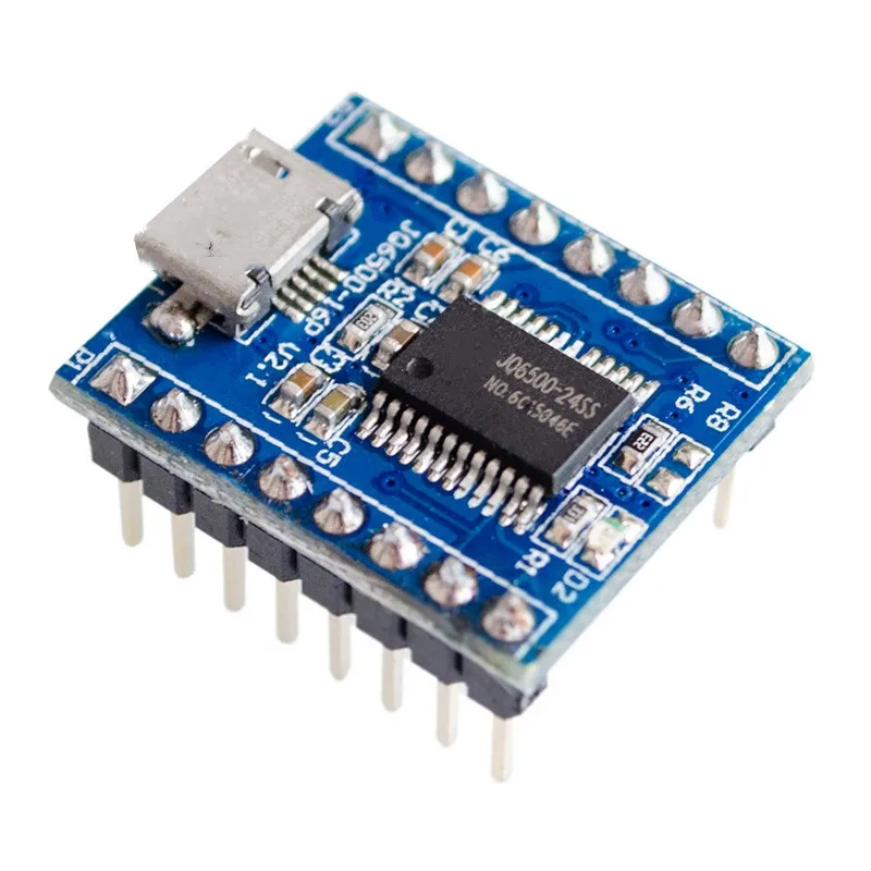 JQ6500 voice module MP3 module MCU serial port control broadcast 16Mbit One to one 5-way control music IC
JQ6500 voice module MP3 module MCU serial port control broadcast 16Mbit One to one 5-way control music IC
