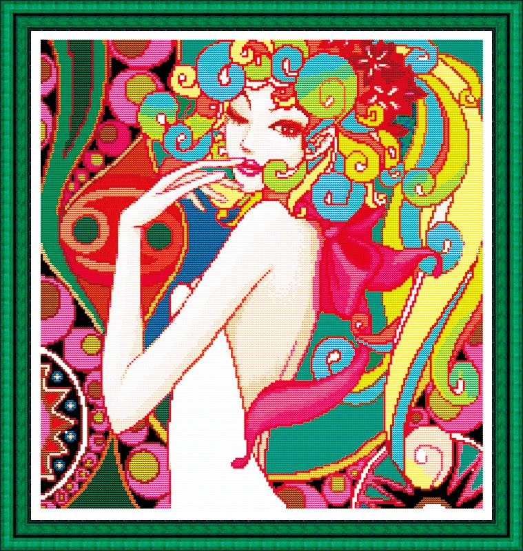 Temptation Counted 11CT Printed 14CT DMC Cross Stitch Set DIY Chinese Cotton Cross-stitch Kit Embroidery Needlework
Temptation Counted 11CT Printed 14CT DMC Cross Stitch Set DIY Chinese Cotton Cross-stitch Kit Embroidery Needlework
