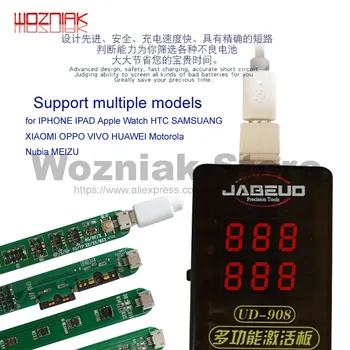 UD-908 Intelligent Recognition of Mobile Phone Maintenance Charging Board Charging Activation for IPHONE IPAD HUAWEI SAMSUANG
UD-908 Intelligent Recognition of Mobile Phone Maintenance Charging Board Charging Activation for IPHONE IPAD HUAWEI SAMSUANG