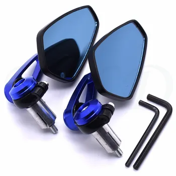 Universal Motorcycle rearview mirror Moto aluminum 7/8" 22mm handlebar rod end side mirror motorbik For Kawasaki Z800/E 
Universal Motorcycle rearview mirror Moto aluminum 7/8" 22mm handlebar rod end side mirror motorbik For Kawasaki Z800/E
