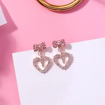 MENGJIQIAO 2018 New Korean Cute Bowknot Love Heart Dangle Earrings For Women Fashion Full Rhinestone Round Boucle D'oreille Gift
MENGJIQIAO 2018 New Korean Cute Bowknot Love Heart Dangle Earrings For Women Fashion Full Rhinestone Round Boucle D'oreille Gift