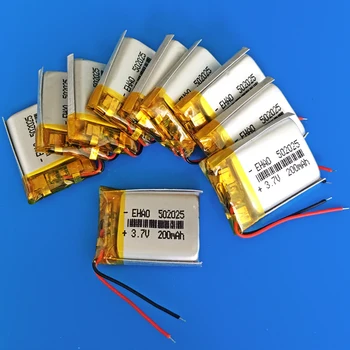 wholesale 10 pcs 502025 3.7V 200mAh Polymer lithium Lipo ion battery rechargeable cells for mp3 bluetooth smart watch CE MSDS
wholesale 10 pcs 502025 3.7V 200mAh Polymer lithium Lipo ion battery rechargeable cells for mp3 bluetooth smart watch CE MSDS