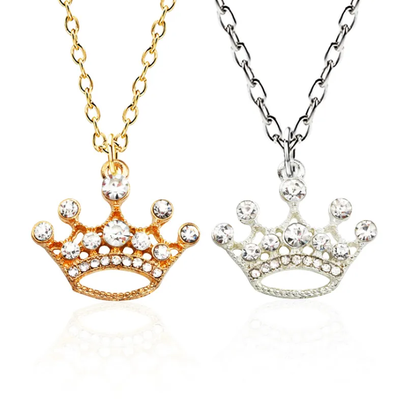 Fashion Long Gold Crystal Crown Necklace Tiny Silver Princess Queen Pendant Necklace for Women Girls Lovers Jewelry
Fashion Long Gold Crystal Crown Necklace Tiny Silver Princess Queen Pendant Necklace for Women Girls Lovers Jewelry