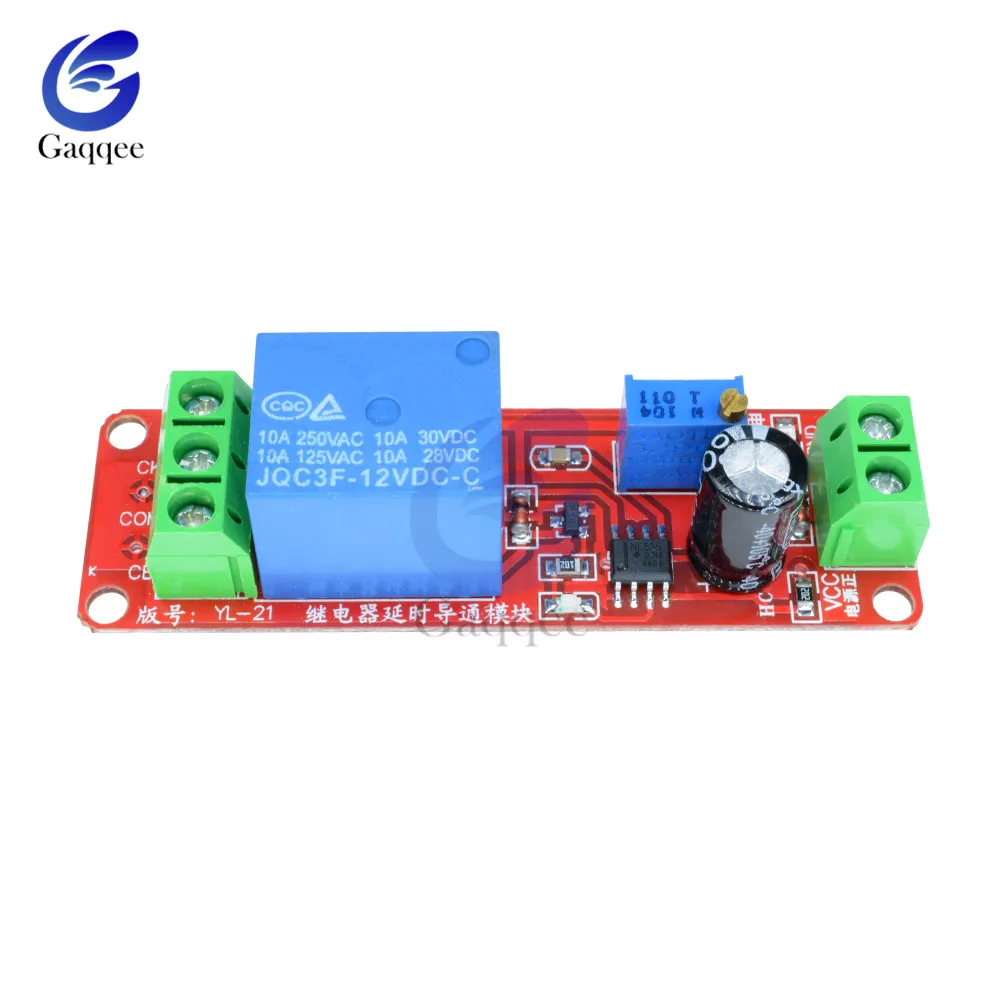 DC 12V 10A Cycle Timer Delay Relay Shield Board NE555 Trigger Switch Control Adjustable 0-10s Delay Relay Module for Car Vehicle
DC 12V 10A Cycle Timer Delay Relay Shield Board NE555 Trigger Switch Control Adjustable 0-10s Delay Relay Module for Car Vehicle