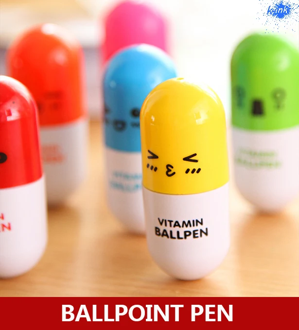 2015 hot sale ! Cute vitamin ballpoint pen , funny face cartoon roller ball pen
2015 hot sale ! Cute vitamin ballpoint pen , funny face cartoon roller ball pen