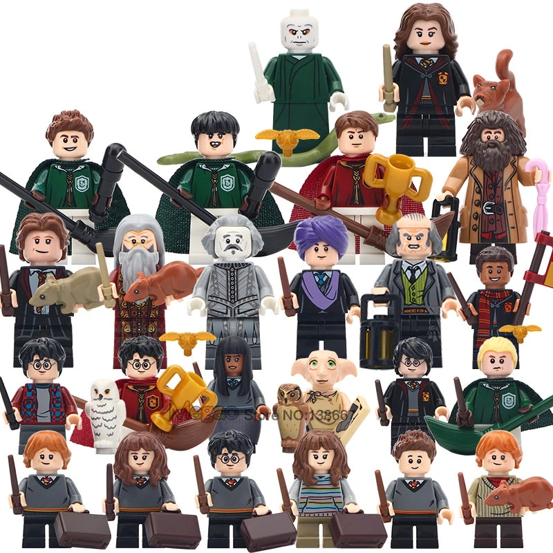 24PCS/LOT Legoings Fantastic Beasts Figures Dobby Hagrid Seamus Finnigan Hermione Moody Ron friend building Blocks Gift Toys
24PCS/LOT Legoings Fantastic Beasts Figures Dobby Hagrid Seamus Finnigan Hermione Moody Ron friend building Blocks Gift Toys
