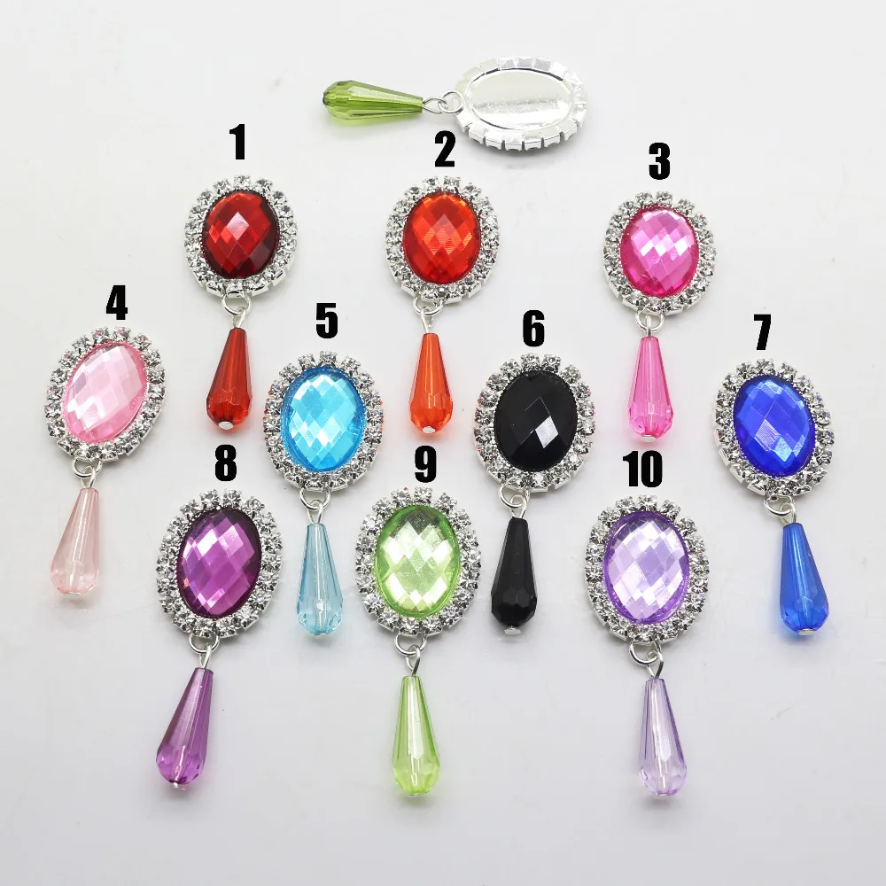 new 10PCS 45 * 20mm transparent acryl Rhinestone button, beautiful ribbon strap garment accessory
new 10PCS 45 * 20mm transparent acryl Rhinestone button, beautiful ribbon strap garment accessory