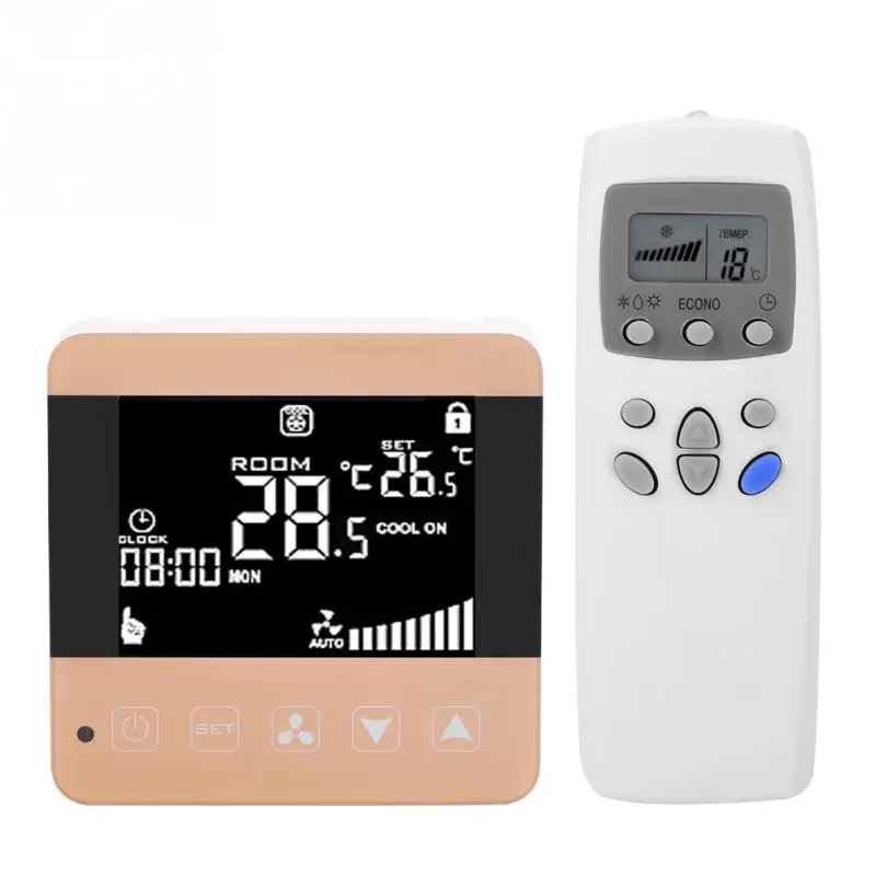 LCD Digital Intelligent Temperature Controller Thermostat for Central Air Conditioning Temperature Controller Thermostat Switch
LCD Digital Intelligent Temperature Controller Thermostat for Central Air Conditioning Temperature Controller Thermostat Switch