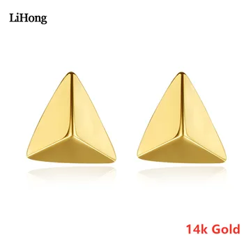 High-End Jewelry 14K Gold Fashion Triangle Stud Earrings Ladies Simple K Gold Earrings
High-End Jewelry 14K Gold Fashion Triangle Stud Earrings Ladies Simple K Gold Earrings