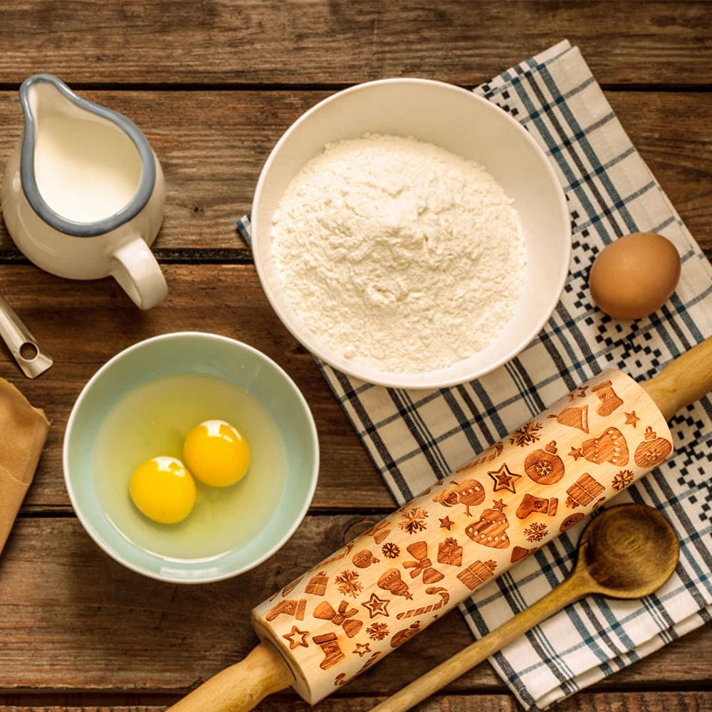 Christmas embossing rolling pin For Dumpling Noodle Biscuit Fondant Cake Dough Engraved Willow Wooden Rolling Pins
Christmas embossing rolling pin For Dumpling Noodle Biscuit Fondant Cake Dough Engraved Willow Wooden Rolling Pins