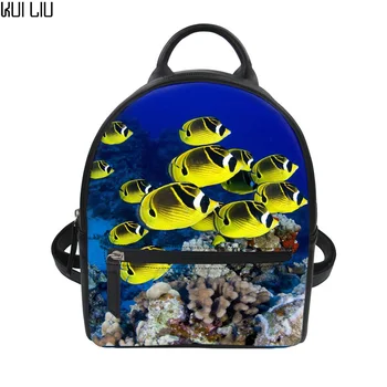 Customized Tropical Fish Printing Mini Backpack Fashion PU Leather Female String Rucksack Students Girl School Bags Mujer
Customized Tropical Fish Printing Mini Backpack Fashion PU Leather Female String Rucksack Students Girl School Bags Mujer