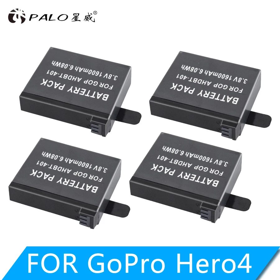 4Pcs Go Pro 4 Battery 3.8V GoPro Hero 4 Batteries AHDBT-401 Go Pro Hero4 AHDBT401 For GoPro Hero 4 action Camera Battery
4Pcs Go Pro 4 Battery 3.8V GoPro Hero 4 Batteries AHDBT-401 Go Pro Hero4 AHDBT401 For GoPro Hero 4 action Camera Battery