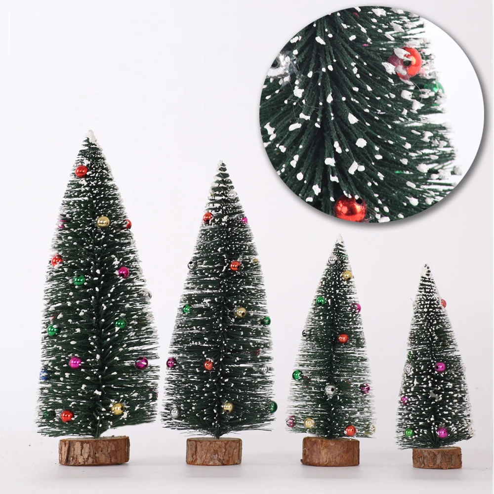 Top Quality 1pcs Small DIY Christmas Tree Fake Pine Tree Mini Sisal Bottle Brush Christmas Tree Santa Snow Frost Village House
Top Quality 1pcs Small DIY Christmas Tree Fake Pine Tree Mini Sisal Bottle Brush Christmas Tree Santa Snow Frost Village House