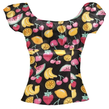 Fashion Designs 2018 Summer Women Blouse Allover Fruit Print Short Sleeve Clothing Ladies Cute Easy Shirt For Girls
Fashion Designs 2018 Summer Women Blouse Allover Fruit Print Short Sleeve Clothing Ladies Cute Easy Shirt For Girls