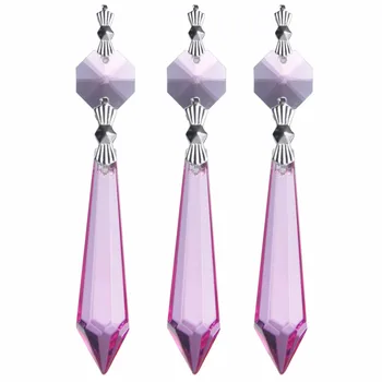 55MM 25Pcs/Bag Silver Buckle Pink Glass Crystal Chandelier Lamp Lighting Part Prisms Drops Pendants Wedding Decoration
55MM 25Pcs/Bag Silver Buckle Pink Glass Crystal Chandelier Lamp Lighting Part Prisms Drops Pendants Wedding Decoration