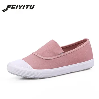 FeiYiTu Spring Summer Women's Canvas Shoes Female Casual Flats Students Leisure Shoes New Woman Loafers Slip-on white black gray
FeiYiTu Spring Summer Women's Canvas Shoes Female Casual Flats Students Leisure Shoes New Woman Loafers Slip-on white black gray