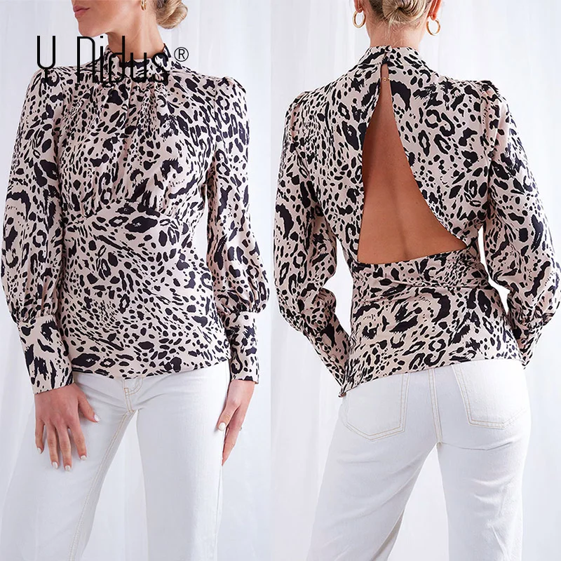 Womens Tops And Blouses Summer & Autumn Leopard Blouses 2019 Sexy Backless Chiffon Shirts Office Ladies Tops Blusas feminina
Womens Tops And Blouses Summer & Autumn Leopard Blouses 2019 Sexy Backless Chiffon Shirts Office Ladies Tops Blusas feminina