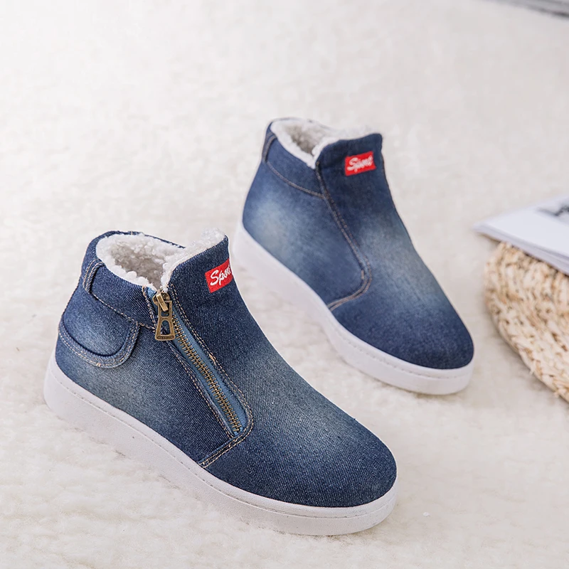 Women Boots Fashion Denim Winter Shoes Women Keep Warm Cowboy Ankle Boots For Women Casual Shoes Female Winter Boots Szie 43
Women Boots Fashion Denim Winter Shoes Women Keep Warm Cowboy Ankle Boots For Women Casual Shoes Female Winter Boots Szie 43