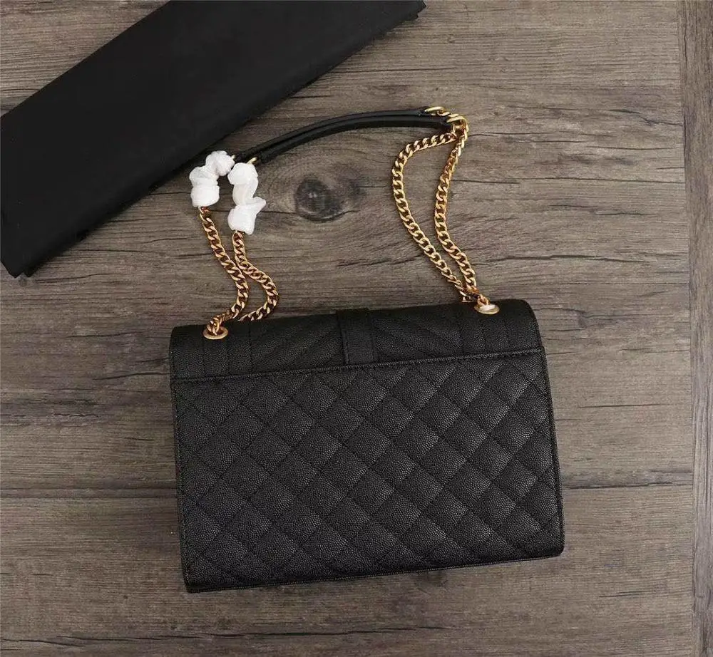 Luxury Cow Leather Quilted Bags Women Real Leather Caviar Handbags Fashion Brand Ladies Shoulder Bag with Hardware Chains
Luxury Cow Leather Quilted Bags Women Real Leather Caviar Handbags Fashion Brand Ladies Shoulder Bag with Hardware Chains