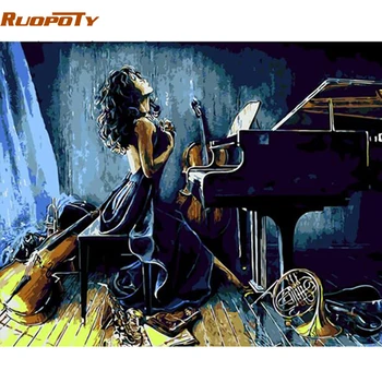 RUOPOTY Frame piano girl DIY Painting By Numbers modern wall painting unique gift home wall art picture Calligraphy painting
RUOPOTY Frame piano girl DIY Painting By Numbers modern wall painting unique gift home wall art picture Calligraphy painting