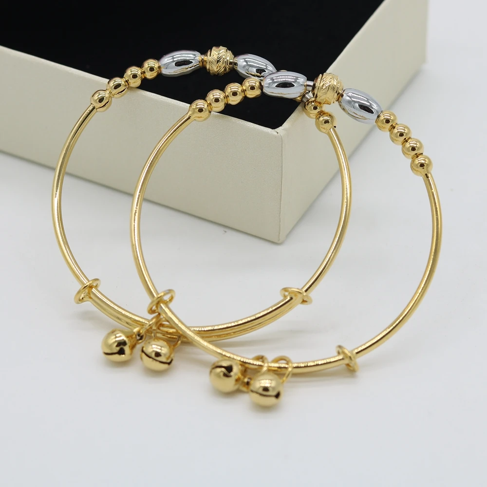 2 Pieces Lovely Adjust Children Bracelet With Bells Gold Filled Baby Bangle Classic Gift Drop Shipping
2 Pieces Lovely Adjust Children Bracelet With Bells Gold Filled Baby Bangle Classic Gift Drop Shipping