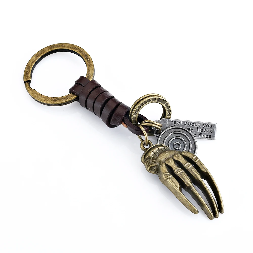 2017 Vintage Skull Skeleton Keychains Bone Hand Finger Key Chain For Women Men Skull Palm Genuine Leather Punk Keyring jewelry
2017 Vintage Skull Skeleton Keychains Bone Hand Finger Key Chain For Women Men Skull Palm Genuine Leather Punk Keyring jewelry