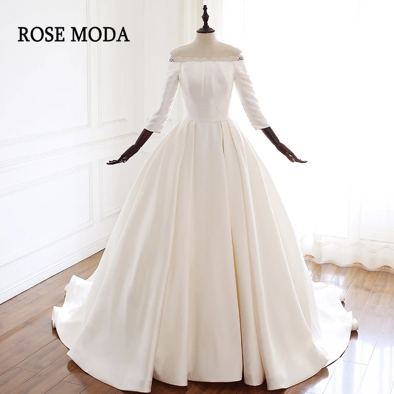 Винтажное свадебное платье с открытыми плечами длинным рукавом | Свадьбы и
