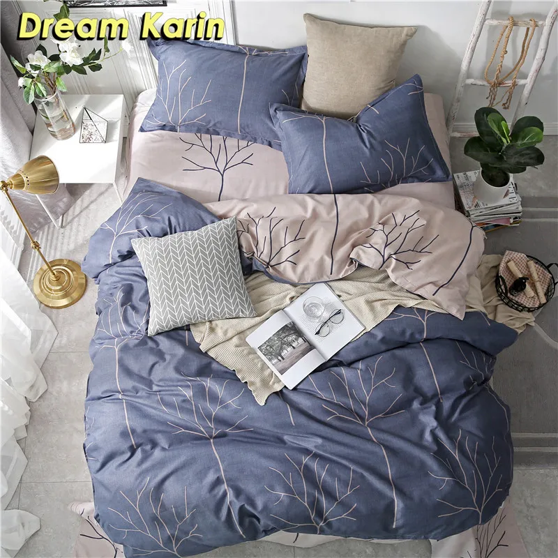 Dream Karin Soft Duvet Covers Brief Style Branch Pattern Bedding Sets With 1/2 Pcs Pillowcases Home Decoration Queen King Size
Dream Karin Soft Duvet Covers Brief Style Branch Pattern Bedding Sets With 1/2 Pcs Pillowcases Home Decoration Queen King Size
