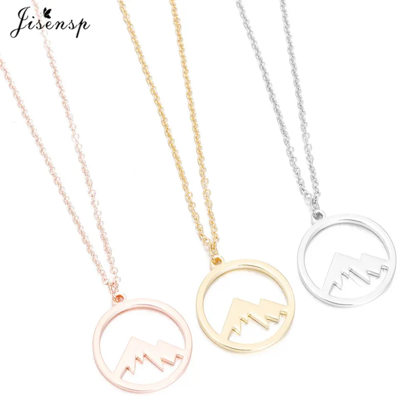 Jisensp Minimalist Mountain Top Pendant Snowy Mountain Necklace Hiking Outdoor Travel Jewelry Mountains Climbing Gifts collier
Jisensp Minimalist Mountain Top Pendant Snowy Mountain Necklace Hiking Outdoor Travel Jewelry Mountains Climbing Gifts collier