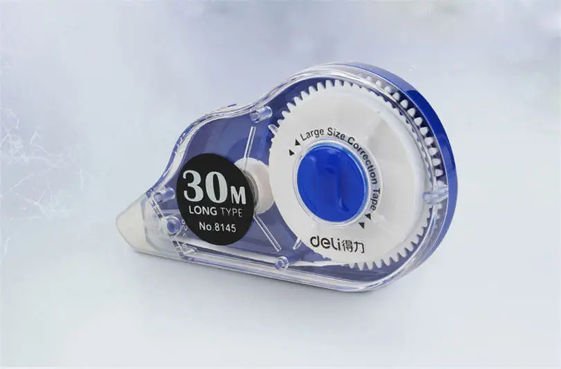 Deli Plastic Correction Tape 30m length Normal Office & School Supplies 5mm*30m Tape Roller Material Cute Correction Stationery
Deli Plastic Correction Tape 30m length Normal Office & School Supplies 5mm*30m Tape Roller Material Cute Correction Stationery