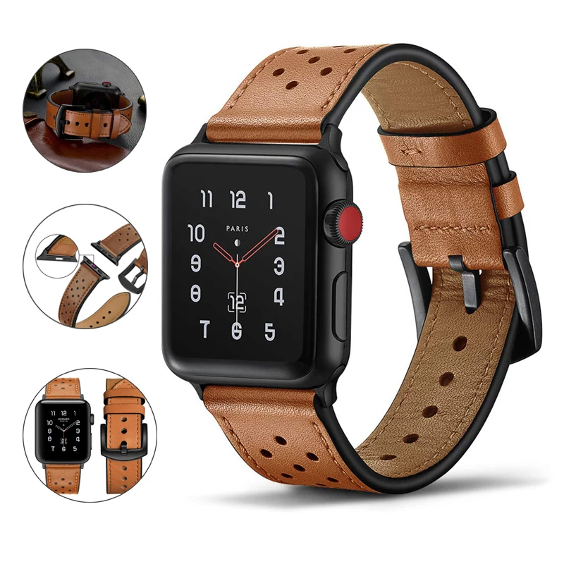 Watch Band For Apple Watch 4 44mm 42mm Bands Leather iwatch Series 1 2 3 Sports Replacement Strap Dressy Classi
Watch Band For Apple Watch 4 44mm 42mm Bands Leather iwatch Series 1 2 3 Sports Replacement Strap Dressy Classi