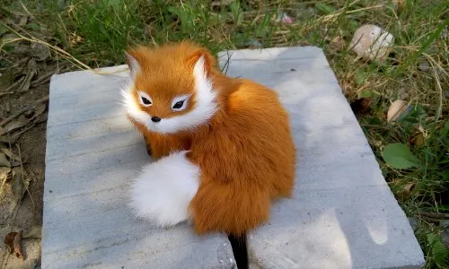 real fur fox 12x13cm simulation brown fox model ornament home decoration gift h1376
real fur fox 12x13cm simulation brown fox model ornament home decoration gift h1376