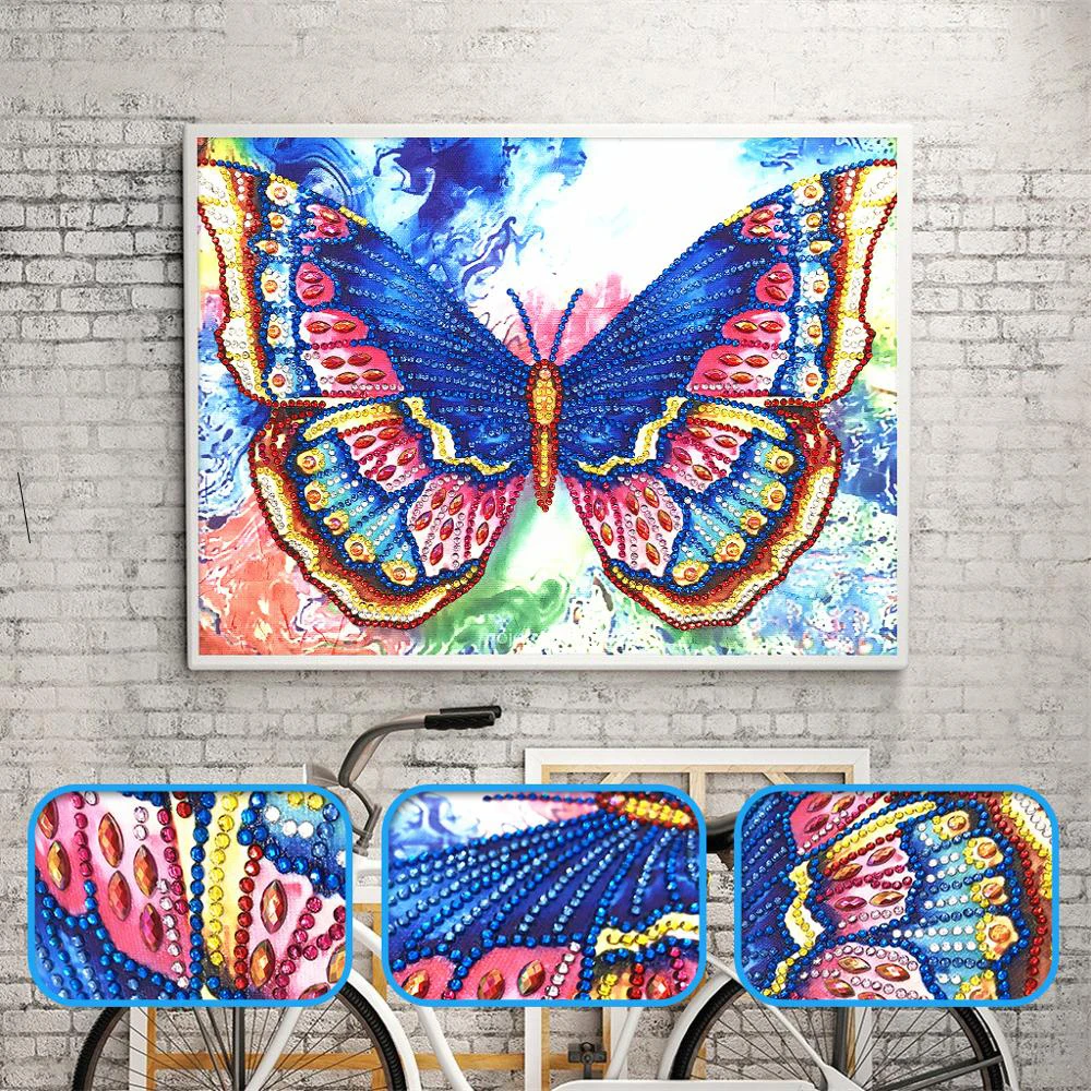 Special Shaped Diamond Painting DIY 5D Partial Drill Cross Stitch butterfly Crystal Rhinestone Of Picture Diamond Embroidery
Special Shaped Diamond Painting DIY 5D Partial Drill Cross Stitch butterfly Crystal Rhinestone Of Picture Diamond Embroidery