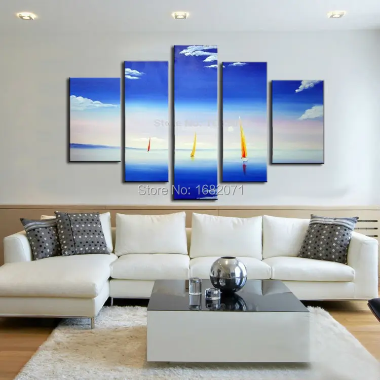 Top Artist Handmade High Quality Abstract Landscape Oil Painting on Canvas Beautiful Blue Sea Oil Painting for Living Room
Top Artist Handmade High Quality Abstract Landscape Oil Painting on Canvas Beautiful Blue Sea Oil Painting for Living Room