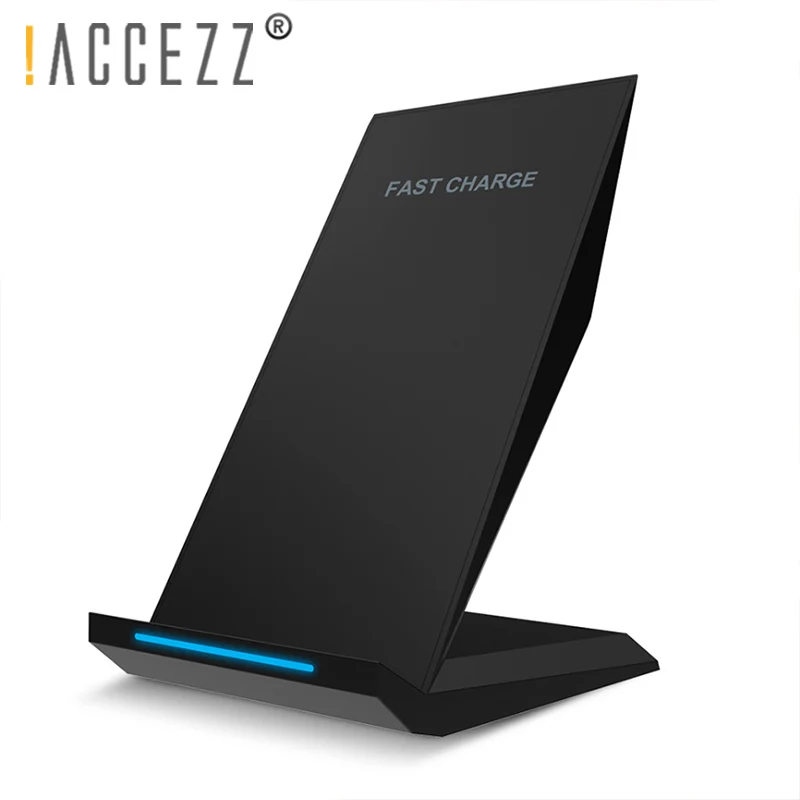 

!ACCEZZ Vertical Phone Charger 7.5W 10W Qi Wireless Charge For iPhone X 8 Plus XS Fast Charging For Samsung Galaxy S8 S9 Stand