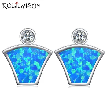 ROLILASON Silver stamped blue Style Fire Opal party Gift for women Stud Earrings Fashion Jewelry OE723
ROLILASON Silver stamped blue Style Fire Opal party Gift for women Stud Earrings Fashion Jewelry OE723