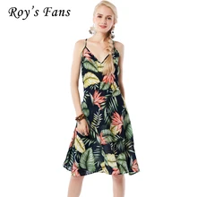 Roy's Fans Women Casual V-Neck Dress Spaghetti Strap Sexy Knee-Length Braces Dress Printing Sleeveless Female Beach Dress
Roy's Fans Women Casual V-Neck Dress Spaghetti Strap Sexy Knee-Length Braces Dress Printing Sleeveless Female Beach Dress