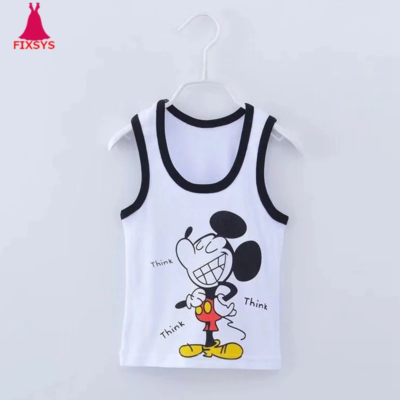 2019 Summer Boys T-Shirt Mickey Cartoon Baby Kids Underwear Sleeveless Garment Cars T Shirt For Girls Tops Tees Children Clothes
2019 Summer Boys T-Shirt Mickey Cartoon Baby Kids Underwear Sleeveless Garment Cars T Shirt For Girls Tops Tees Children Clothes