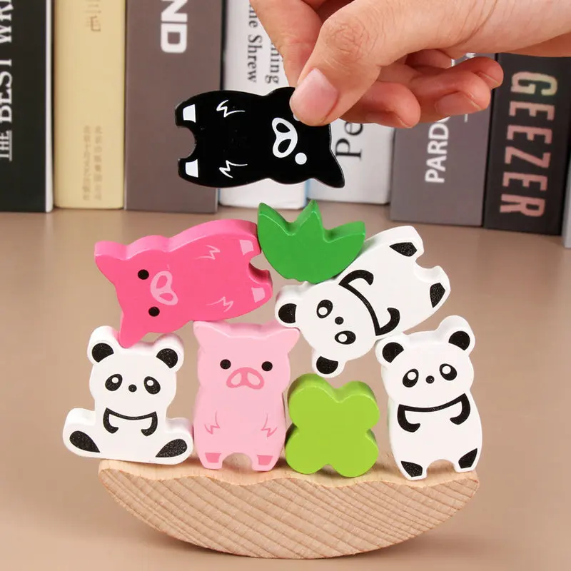 Two-in-one Balance Game Wooden Animal building blocks Educational toys Children's Balance Challenging games wood 12PCS Block toy
Two-in-one Balance Game Wooden Animal building blocks Educational toys Children's Balance Challenging games wood 12PCS Block toy