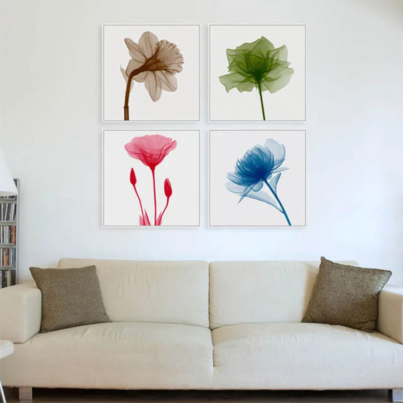 LZN Minimalist Flower Plant Floral Photography Modern Canvas Art Print Poster Nordic Wall Pictures Home Decor Painting | Дом и сад