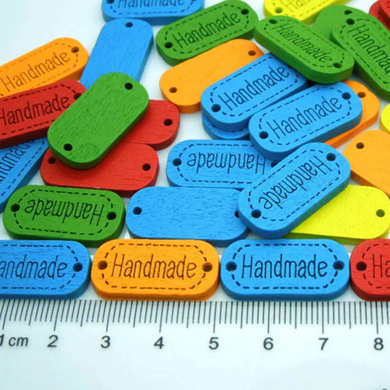 200pcs Random Mixed 2 Holes "hand made" Oval Wood Sewing Buttons Scrapbooking 11*23mm Knopf Bouton
200pcs Random Mixed 2 Holes "hand made" Oval Wood Sewing Buttons Scrapbooking 11*23mm Knopf Bouton