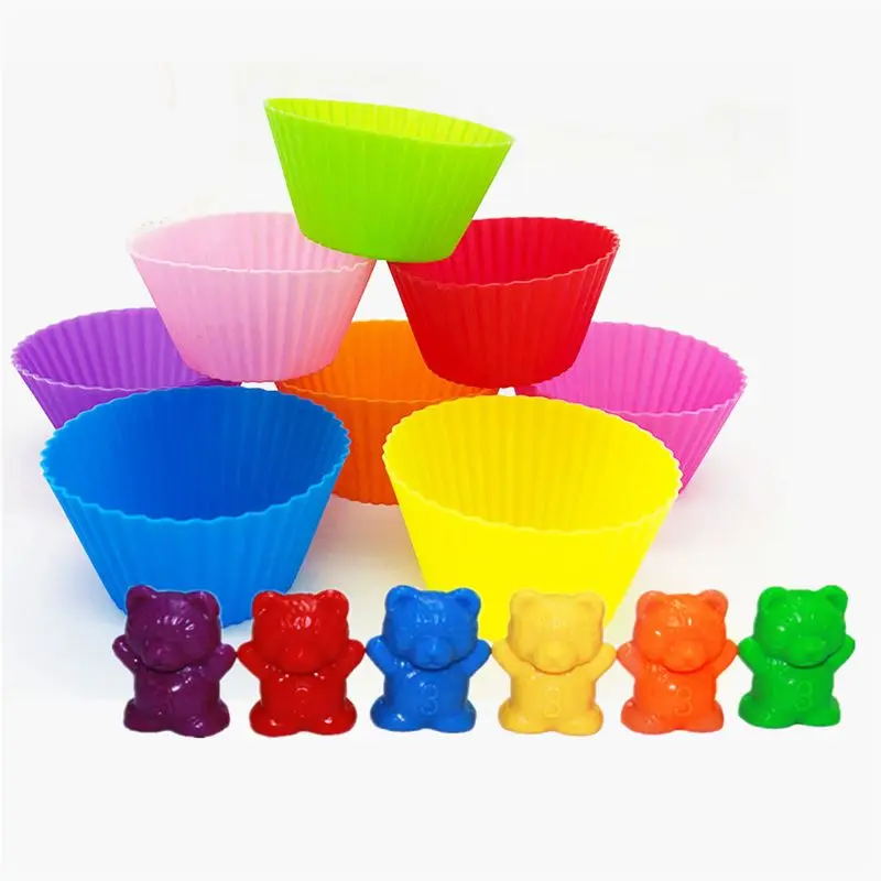 Counting Bears With Stacking Cups - Montessori Rainbow Matching Game, Educational Color Sorting Toys For Toddlers Baby
Counting Bears With Stacking Cups - Montessori Rainbow Matching Game, Educational Color Sorting Toys For Toddlers Baby