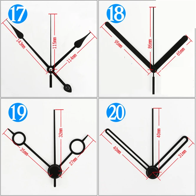 1000sets DHL SUN 12888 20 styles Metal hands with 18mm shaft Quartz Wall Clock Movement Mechanism Repair Parts Set
1000sets DHL SUN 12888 20 styles Metal hands with 18mm shaft Quartz Wall Clock Movement Mechanism Repair Parts Set