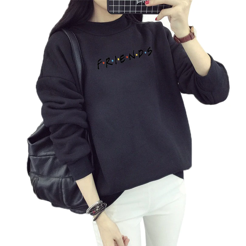 Friendship Sweatshirt 2018 Autumn Long Sleeve Black Pullover M-XXL Loose Female Outwear Women Winter FRIENDS Letter Sweatshirts
Friendship Sweatshirt 2018 Autumn Long Sleeve Black Pullover M-XXL Loose Female Outwear Women Winter FRIENDS Letter Sweatshirts