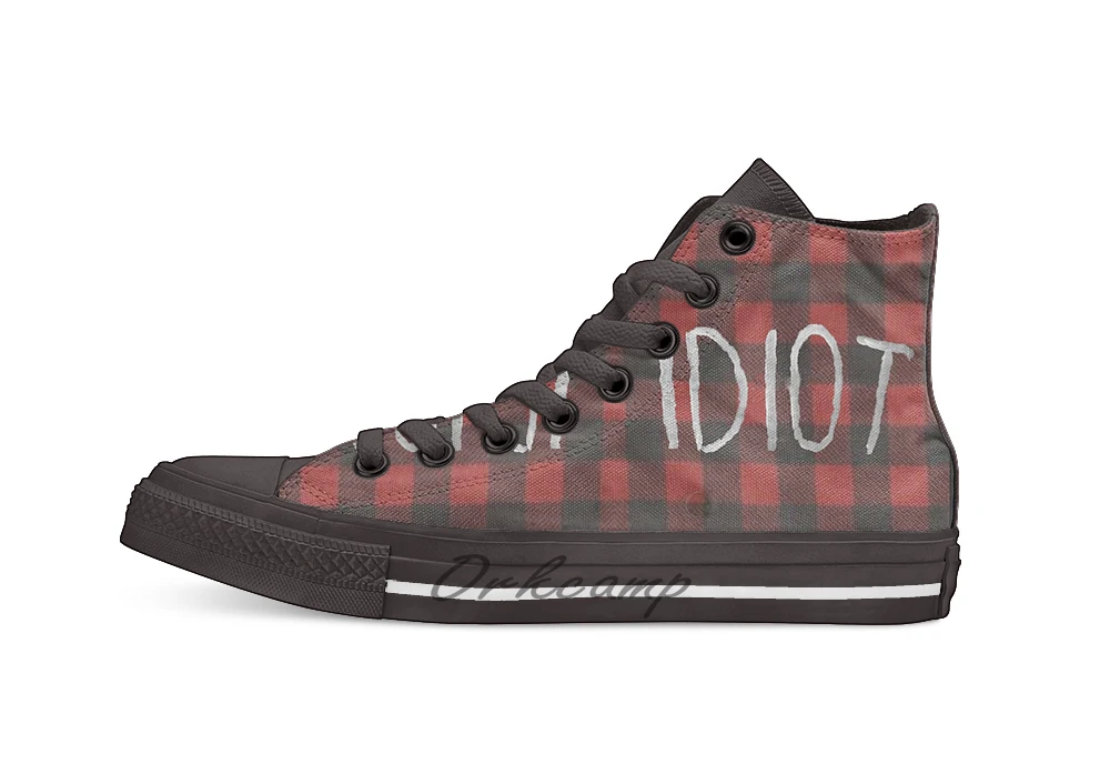 IDIOT (Red Flannel) Novelty Design Casual Canvas Shoes Custom shoes Drop Shipping
IDIOT (Red Flannel) Novelty Design Casual Canvas Shoes Custom shoes Drop Shipping