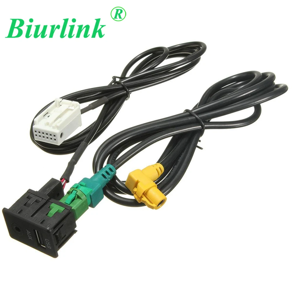 Biurlink Car CD RCD510 RNS315 Replacement USB AUX IN Socket Switch Cable Adapter For Volkswagen Passat B6 B7 CC GOLF MK6
Biurlink Car CD RCD510 RNS315 Replacement USB AUX IN Socket Switch Cable Adapter For Volkswagen Passat B6 B7 CC GOLF MK6
