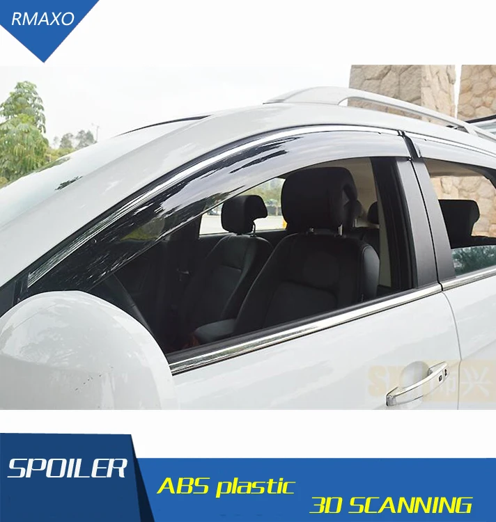 Пластиковый козырек для окон Chevrolet Captiva отверстия защита от солнца и дождя